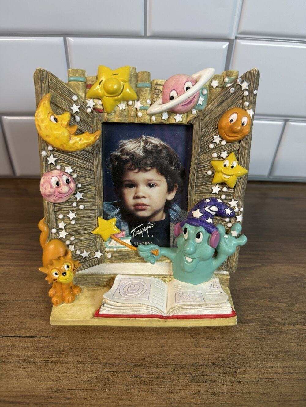 NEW Rare Terragrafics Magical 3D Storybook Wizard Frame 1992